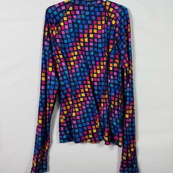 Lands' End Colorful Patterned Long Sleeve Shirt Girls Size M - Picture 2 of 5